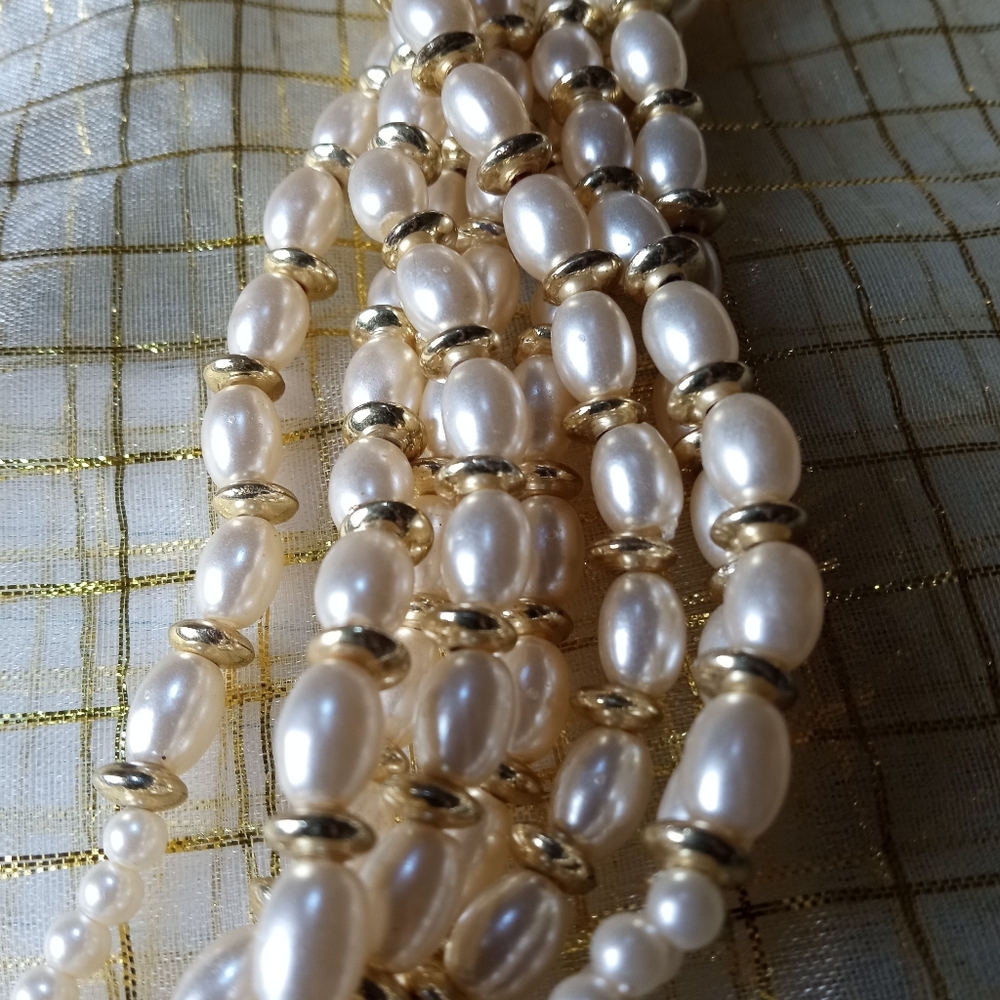 Two Pearl Multi-Strand Necklaces - image 8